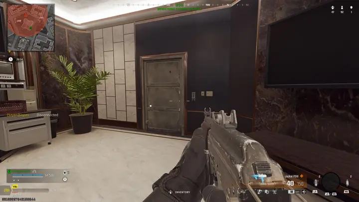 Safe room door, one floor below the penthouse